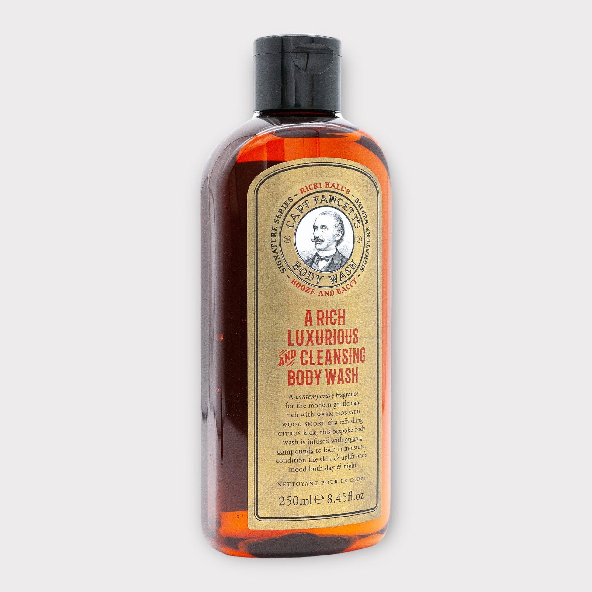 Captain Fawcett's Ricki Hall Booze & Baccy Body Wash - 250ml - Wash it Out